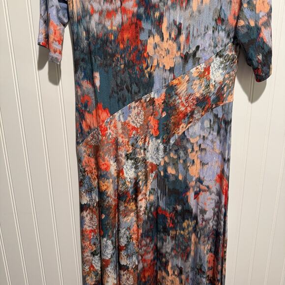 Soft Surroundings Nanette Stretch Jersey Knit Maxi Dress Size Medium - Picture 4 of 7